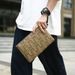 Fashionable Letter Print Business Men's Bag Trend Texture Lightweight Handbag Large Capacity Commuter Handbag_viptrois.com