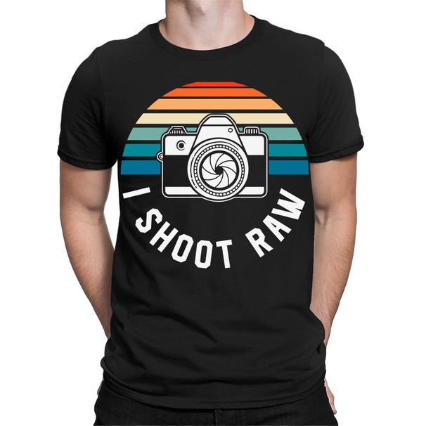 I Shoot Photo Raw Camera Photography Photographer Mens T-Shirt Mens Womens Tees Tops #TA-89 1T9A5_viptrois.com