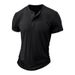2024 Summer European And American Men's Short-sleeved Crew Neck T Foreign Trade Men's Henry Long-sleeved Cross-border Men's T-shirt_viptrois.com