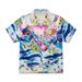 Men's Retro Hawaiian Flower Shirt Casual Trendy Brand West Coast Short Sleeved Cardigan For Holiday Beach_viptrois.com