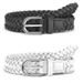 Women Braided BeltsBraided Retro Women's Belt With Casual Pants Dress Women's Thin Hole Free Women's Belt_viptrois.com