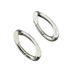 Premium Matte Metal Keychain With Spring Hook - Durable Zinc Alloy Cuban Style Keyring For Keys, Backpacks, And Accessories_viptrois.com