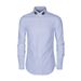 Men's Long Sleeved Cotton Blend Shirt With Colorful Bee Logo Black White Striped Casual Business Style Regular Fit Single Breasted_viptrois.com