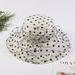 New Eugenia Edge Beach Wave Dot Flower Sunshade Children's Mesh Thin Summer Sunscreen Sun Hat_viptrois.com