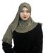 Women's Hijab solid color chiffon long scarf pullover single layer ruffle women's wrap comfortable scarf women's_viptrois.com