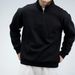 Comfotable Men's Slim Fit Fashion Tend Vesatile Pullove Stand Colla Sweatshit Half Zippe Spots Wam Autumn_viptrois.com