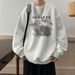 Men's Heavyweight Crewneck Sweatshirt – Oversized Fleece-Lined Pullover (Up To 5XL, Streetwear Essential)_viptrois.com