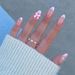 Wearable Pink French Pearl Bow Sweet Pure Desire Nail Art Nail Tips Wearable False Nails_viptrois.com