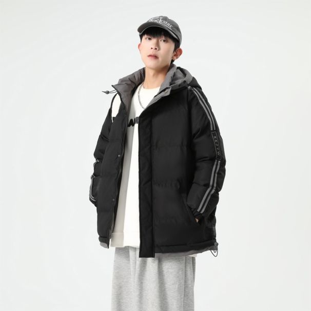 Men's Oversized Hooded Puffer Jacket - Winter Thickened Quilted Coat, Loose Fit Streetwear Parka For Teens & Adults (Sizes M To 8XL)_viptrois.com