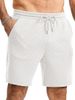 Men's Casual Drawstring Shorts – Lightweight Summer Sports Pants (Black/White/Khaki/Navy Blue, S-3XL)_viptrois.com