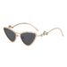 New Cat Eye Diamond Studded Sunglasses INS Celebrities' Same Style Personalized Fashion Sunglasses_viptrois.com