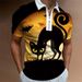 Unbeatable Quality Spring And Autumn Season New Street Youth Trend 3D Digital Printing Casual Men's Polo Shirt_viptrois.com