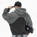 2026 Autumn Winter New Trendy Brand Three-Dimensional Foam Color Block Sweatshirt Fleece Lined_viptrois.com