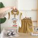 Boys' Short Sleeved 2024 New Handsome Baby College Style Polo Shirt Summer Stylish Two-piece Set Trendy_viptrois.com
