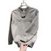 2025 Autumn And Winter Fleece Thickened Sweater Men's Trend Tie-dye Letter Steel Stamp Top_viptrois.com