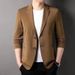 Modern Business Casual Blazer – Slim-Fit Acetate-Blend Jacket For Men (M-4XL, Notch Lapel, Unlined Versatile Layering)_viptrois.com