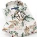 Men's Clothing Beach Flower Short Sleeved Shirt Men's Cotton Breathable Comfortable Plus Size Loose Summer Shirt_viptrois.com