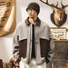 American Retro Faux Wool Floral Yarn For Men, Autumn And Winter High-End Trendy Brand, Patchwork Color-Block Barn Style_viptrois.com