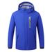 Men's smart heating jacket men's USB charging heater plus fleece thickened ski coat_viptrois.com