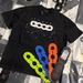 Wang Sulong Light Luxury Gemstone Short Sleeve T-Shirt And Long Sleeve Sweatshirt For Men And Women Colorful Candy Holiday Style_viptrois.com