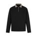 Half-Zip Turn-Down Sweatshirt Men's Long Sleeve Polo Shirt Spring And Autumn Street Fashion Patchwork Two-Piece_viptrois.com