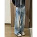 Versatile, Trendy, Fashionable, New Harajuku Style Minimalist Denim Trousers, Exuding A Sophisticated, Relaxed, And Artistic Japanese Vibe._viptrois.com
