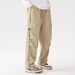 Men's Clothing Spring Fashion Brand Mountain Outdoor Overalls For Men Teenagers Trendy Wide Leg Pants With Cuffs Loose Men's Casual Pants For Men_viptrois.com