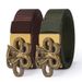 Men's Belts High Quality Belt Antique Copper Alloy Toothless Automatic Buckle Thick Nylon Belt Outdoor Fashion Casual Belt_viptrois.com