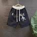 Men's Clothing Fashionable Men's Casual Shorts Fashionable Straight Leg Versatile Shorts Summer Thin Beach Pants_viptrois.com