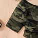Mother & Kids INS Girls Summer Suspenders Leisure Camouflage Full Print 2 Piece Set Fashion Leisure Sports Suit_viptrois.com