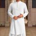 Men's Clothing Button Cotton And Linen Shirt Muslim Robe_viptrois.com