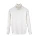 Men's High Neck Sweater Slim Fit Long Neck Knitwear Warm Solid Color Trendy Underwear For Youth Autumn Winter_viptrois.com