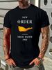 New Order True Faith T Shirt Mens Licensed Rock N Roll Band Retro Tee Navy Blue Stretched Unisex Comfortable Graphic Stylish Versatile_viptrois.com