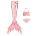Mother & Kids Children's Mermaid Swimsuit Girl Mermaid Swimsuit Mermaid Princess Costume Mermaid Tail Performance Costume_viptrois.com