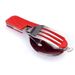 Stainless Steel Cutlery 4 In 1 Outdoor Picnic Tableware Foldable Knife Fork Spoon Bottle Opener Folding Pocket Cutlery Set_viptrois.com