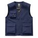 Premium Logo Embroidered Work Vest For Men - Waterproof Outdoor Advertising Jacket, Breathable Corporate Uniform Vest, Adjustable Fit For All Seasons_viptrois.com