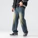 Men's Clothes Jeans Men Spring And Autumn Trend Retro Wide Leg Pants Straight Leg Loose Fashion Brand Casual Pants_viptrois.com