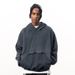 2026 Autumn Winter New Paris Plain Washed Vintage Distressed Hooded Sweatshirt_viptrois.com