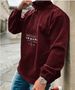 Men's Clothing Men's Embroidered Letter Print Fleece Hoodie - Warm Winter Pullover Sweatshirt For Casual Wear (Red, Gray, Green, Navy, Army Green)_viptrois.com
