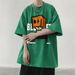 American Pure Cotton For Men In Summer, Loose Brand, Couple's Outfit, Five Inch Sleeves, Large Size, Cool And Trendy_viptrois.com