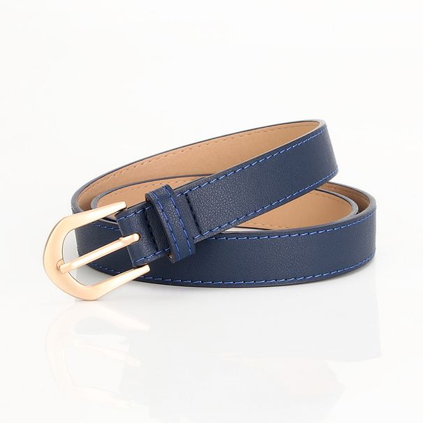Women's belt pu leather pin buckle simple and versatile running rivers and lakes decorative thin belt manufacturer wholesale conference women's belt_viptrois.com