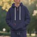 Autumn And Winter Sweatshirt Hooded Fleece Pullover Men's Sports Casual Jacket_viptrois.com