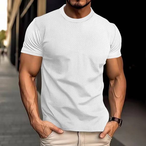 The 2025 Summer New Men's Short-sleeved T-shirt, Breathable And Form-fitting Top, And Men's Running Sports T-shirt Trend_viptrois.com