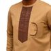 Men's Clothing Traditional Muslim Wedding New Suit 2 Piece Set Round Neck Long Sleeve Top Plus Pants_viptrois.com