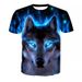 2025 Round-neck European And American T-shirt With 3D Digital Animal Pattern Printing, New Summer Fashion, Versatile And Easy To Match_viptrois.com