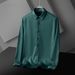 Wrinkle-Free Stretch Dress Shirt – Slim Fit Business Casual Long Sleeve (Machine Washable, 50s Microfiber Blend, 11 Colors)_viptrois.com