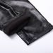 Men's Clothing Leather Pants For Middle Aged And Young Men, Elastic, Slim, Fashionable, Moisture Proof, Dance Performance Casual, PU Leather Pants_viptrois.com