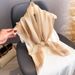 Spring And Summer New Style Scarf For Women, Elegant Gold Thread Silk Versatile 90cm Square Scarf, Headscarf_viptrois.com