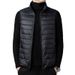 Men's Slim Fit Lightweight Vest For Autumn & Winter – Casual Layering (Light Grey/Black/Burgundy/Navy)_viptrois.com