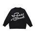 Men's Embroidered Letter Crew Neck Sweater Fashion Brand Men's Street Casual Loose Pullover Sweater_viptrois.com